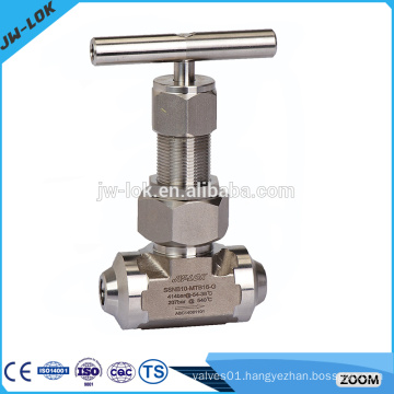 Stainless steel female instrument needle valve